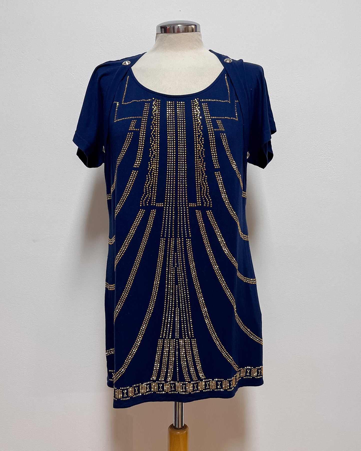 Versace Jeans  Maglia Lunga con Strass  L