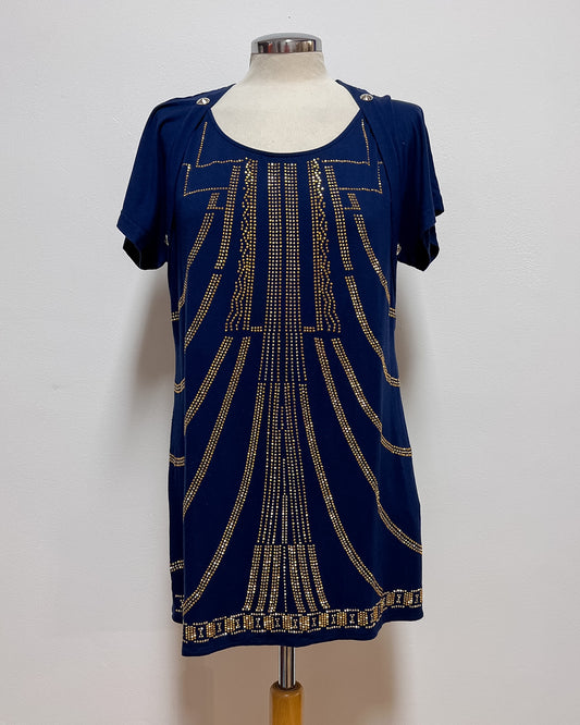 Versace Jeans  Maglia Lunga con Strass  L