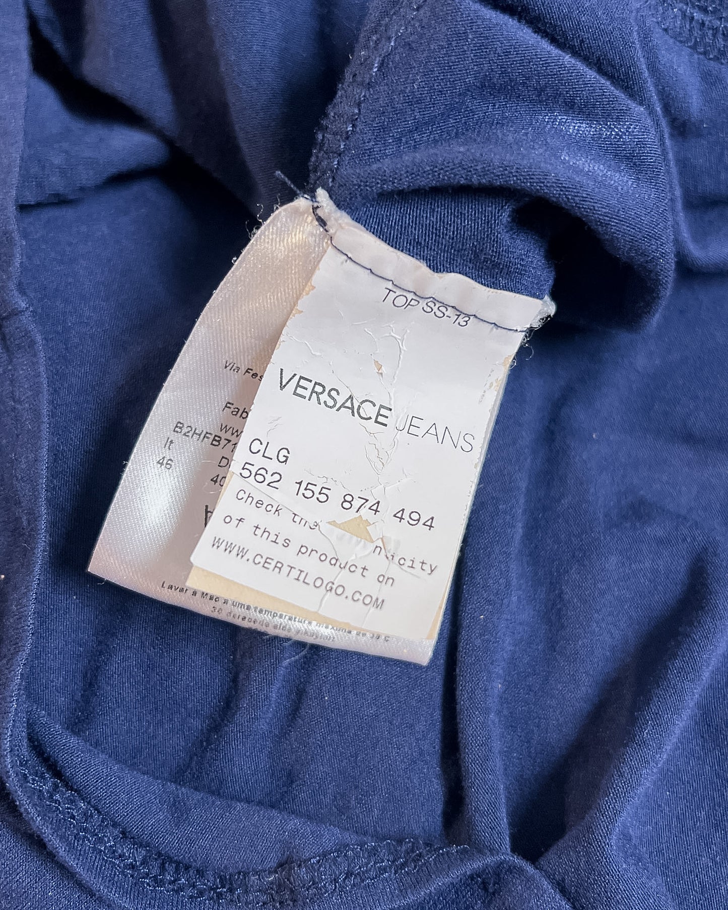 Versace Jeans  Maglia Lunga con Strass  L