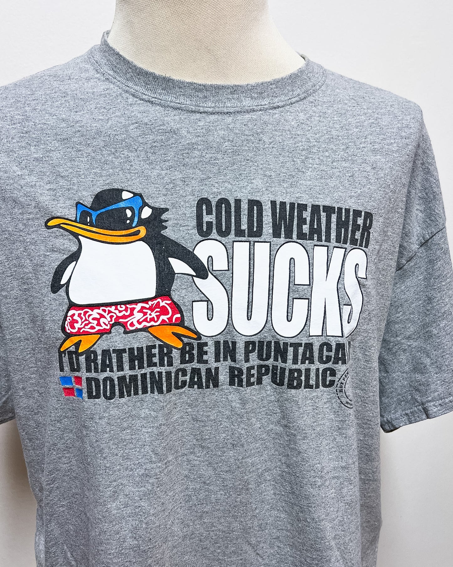 Hot Penguin  Dominican Republic Tee  XL