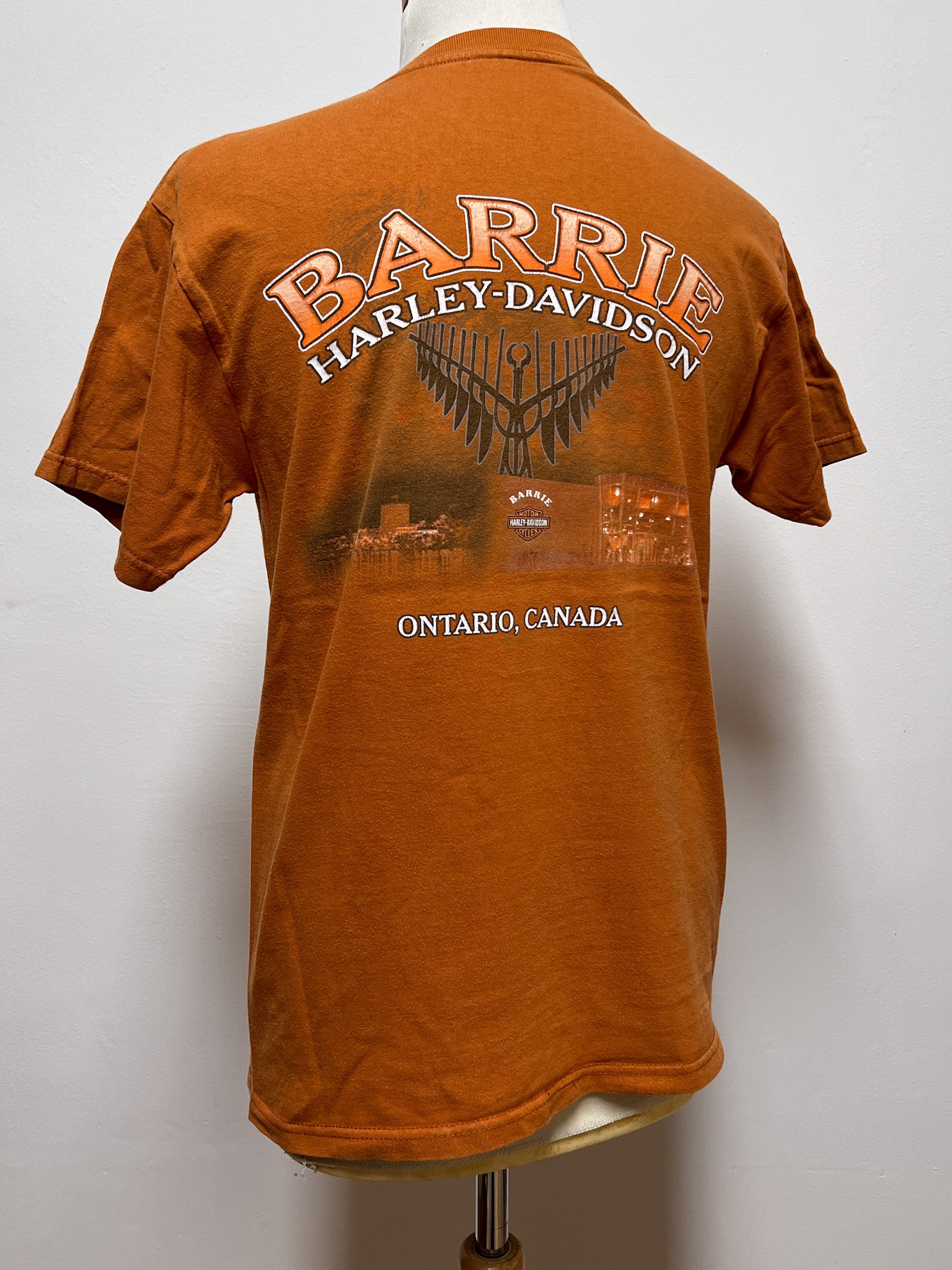 Harley Davidson Orange Tshirt  M