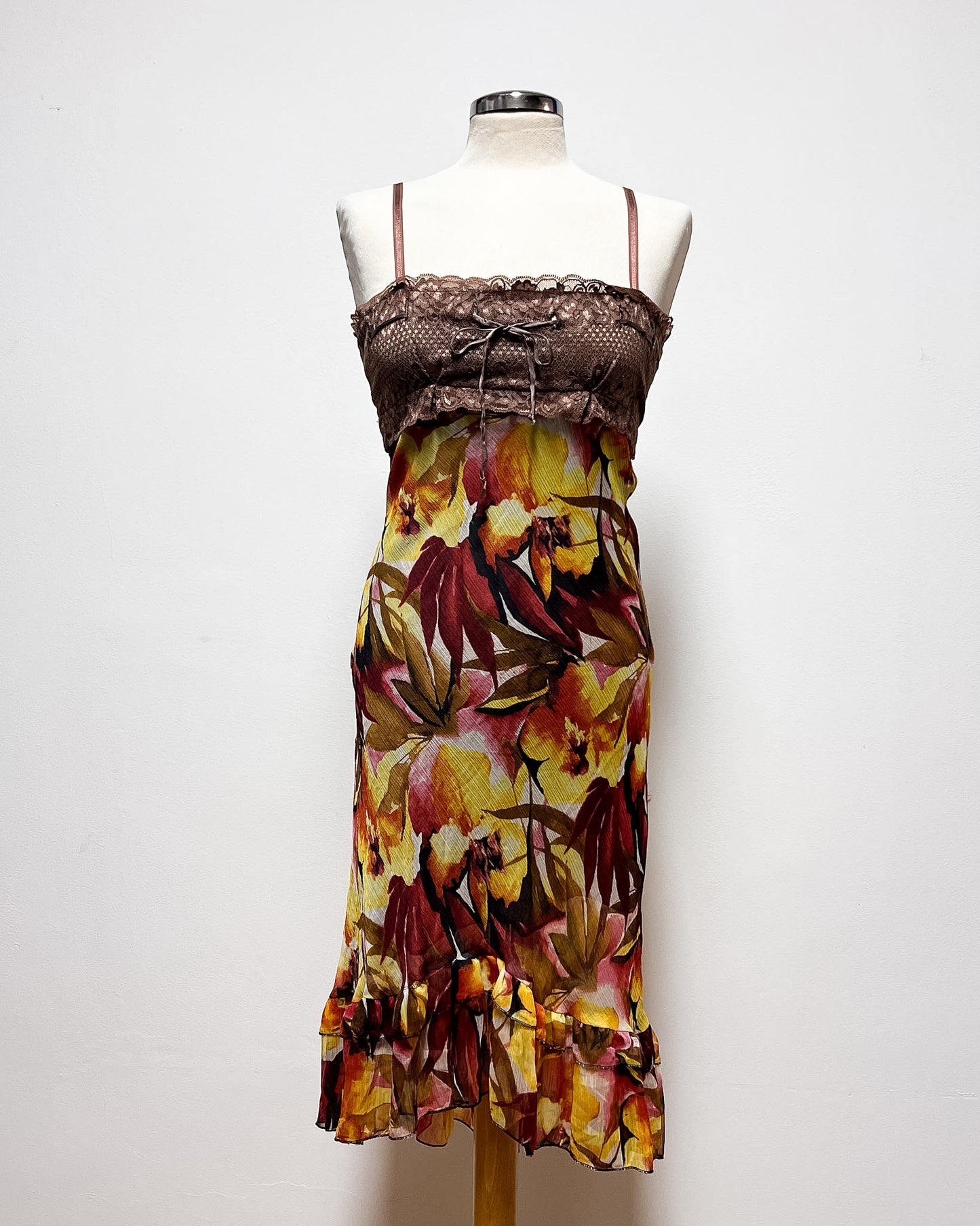Abito Volant a Fiori - S