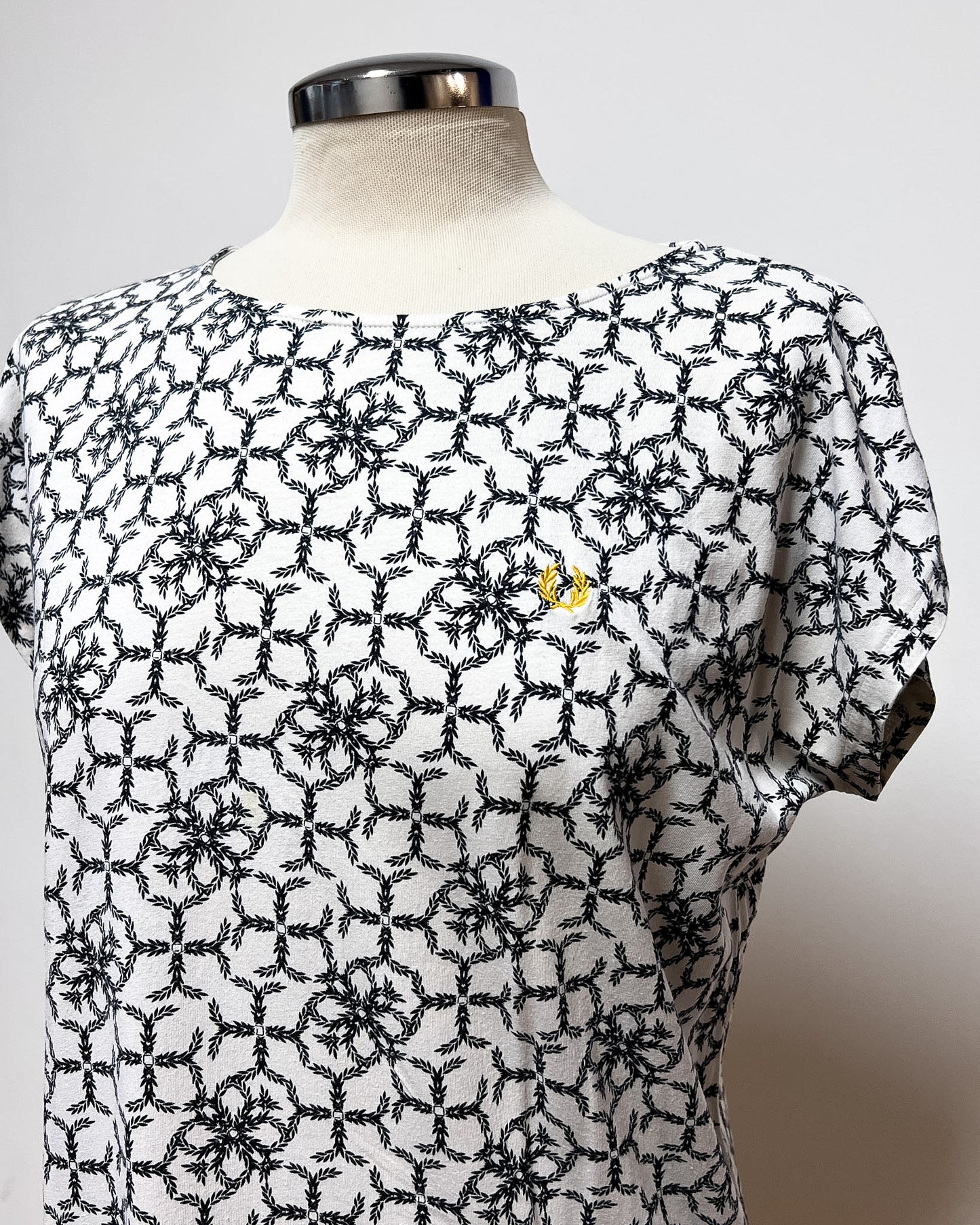 Fred Perry  Maglia Damascata Logo  M
