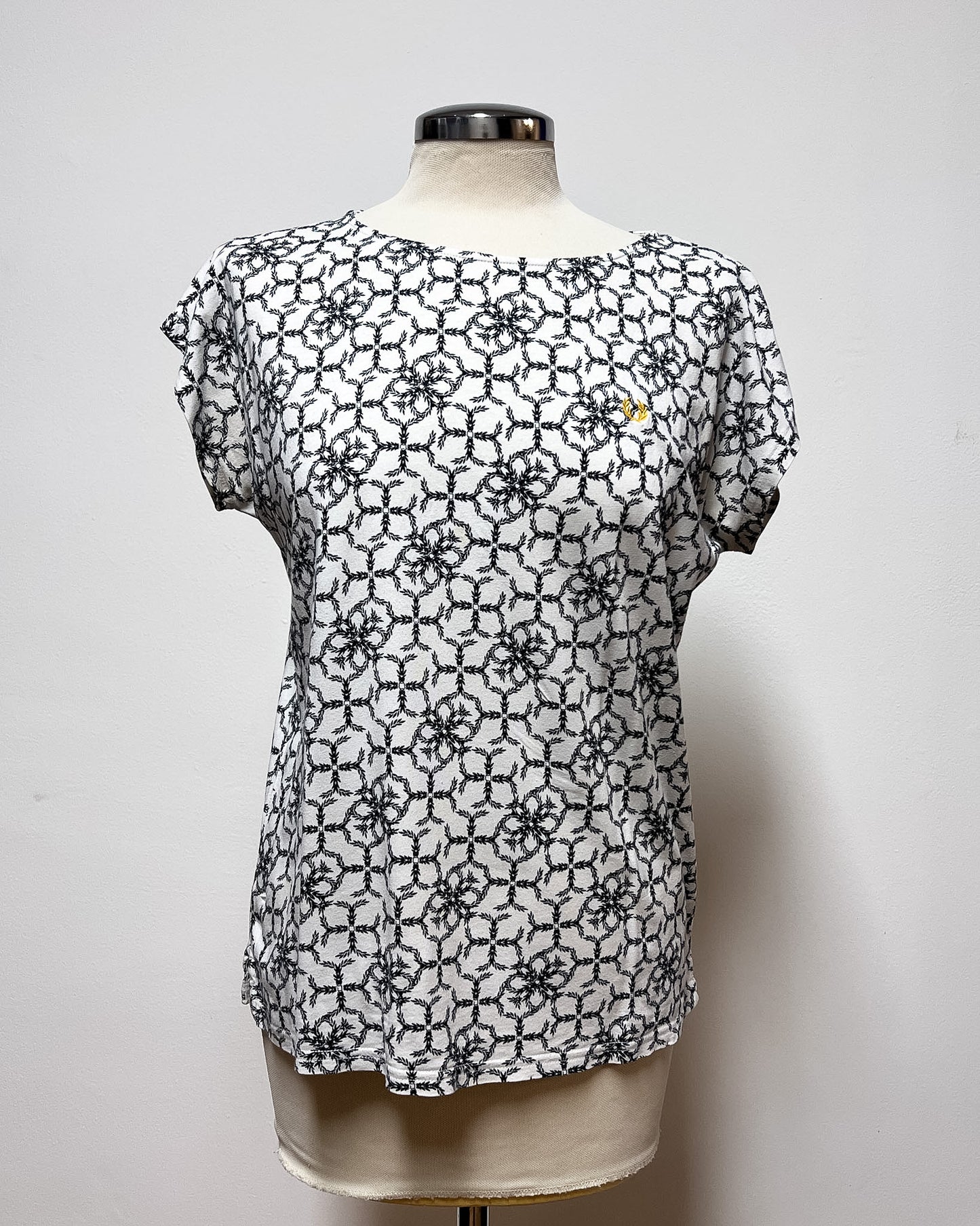 Fred Perry  Maglia Damascata Logo  M