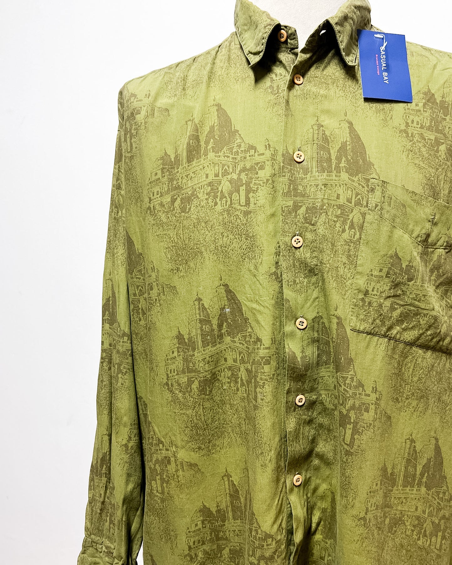 CAmicia Verde Fantasia  M