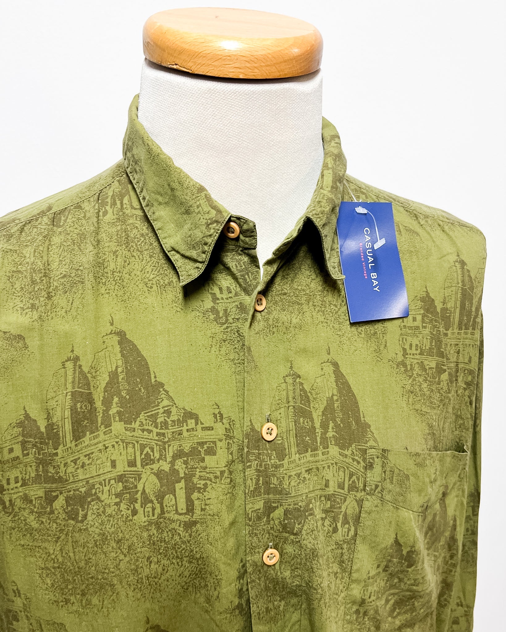 CAmicia Verde Fantasia  M