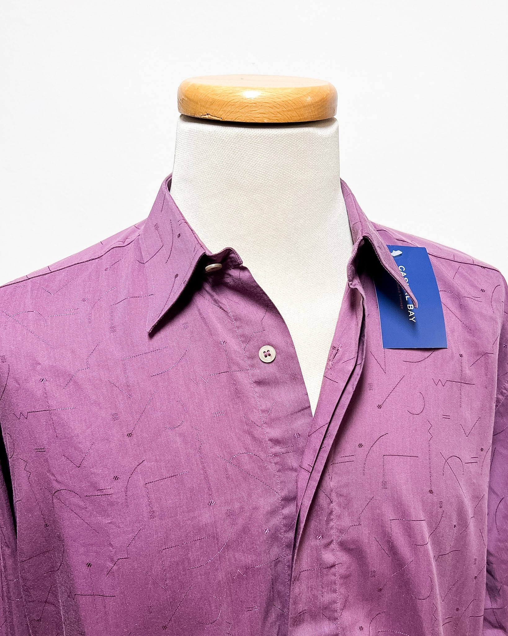Camicia Viola Chiusura Gemelli  XL