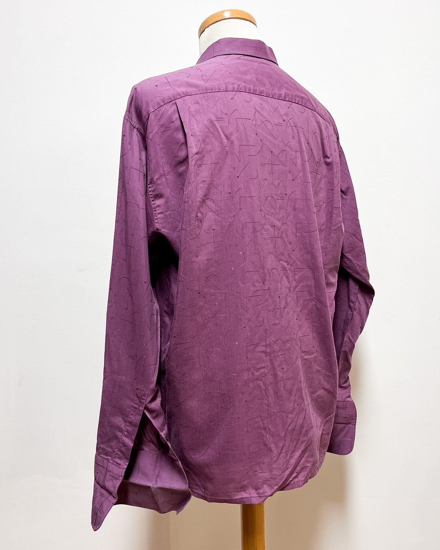 Camicia Viola Chiusura Gemelli  XL