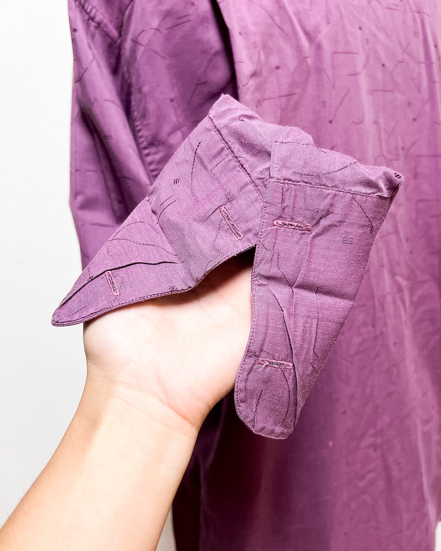 Camicia Viola Chiusura Gemelli  XL