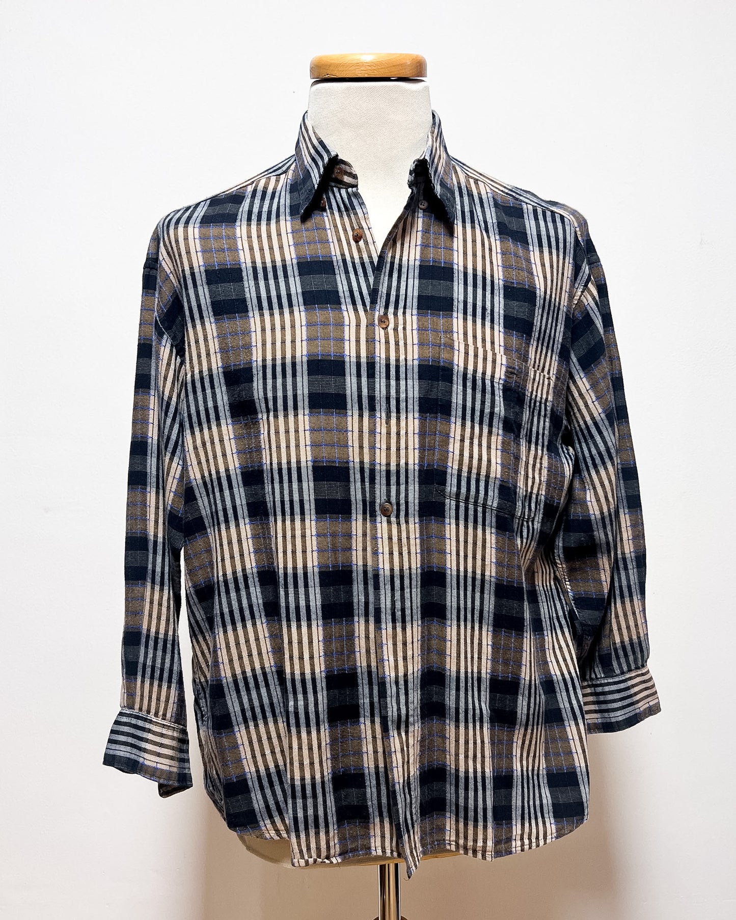 CAmicia a Quadri in Cotone  L