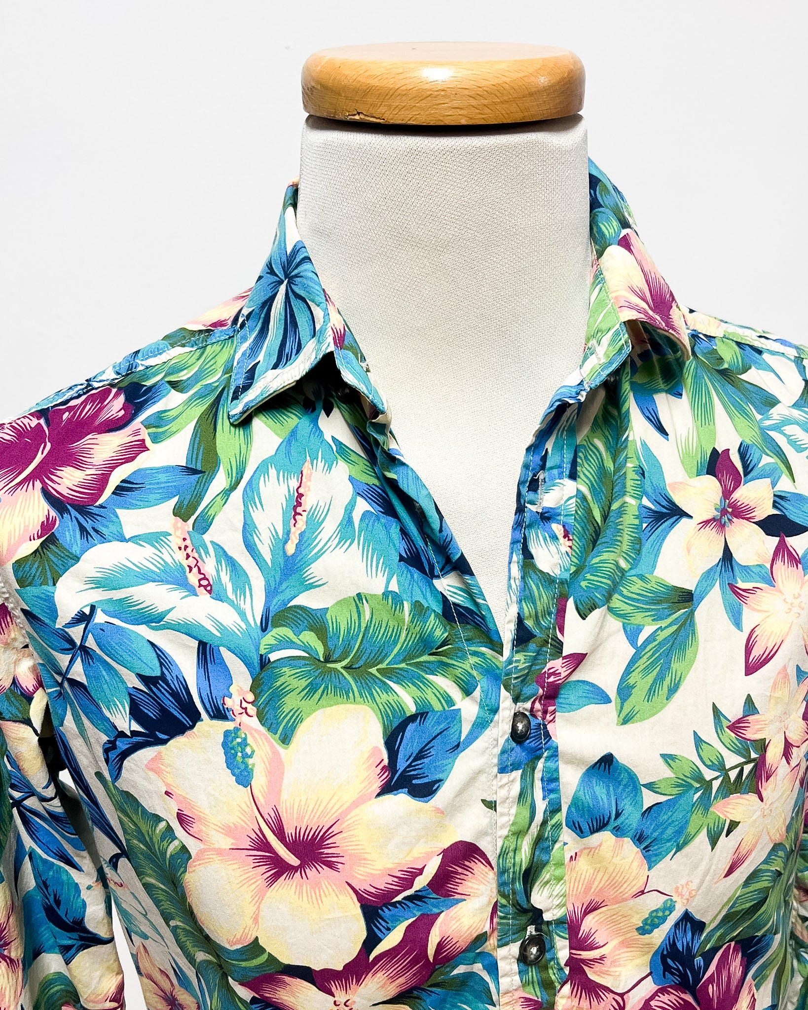 Camicia a Fiori Slim Fit  M