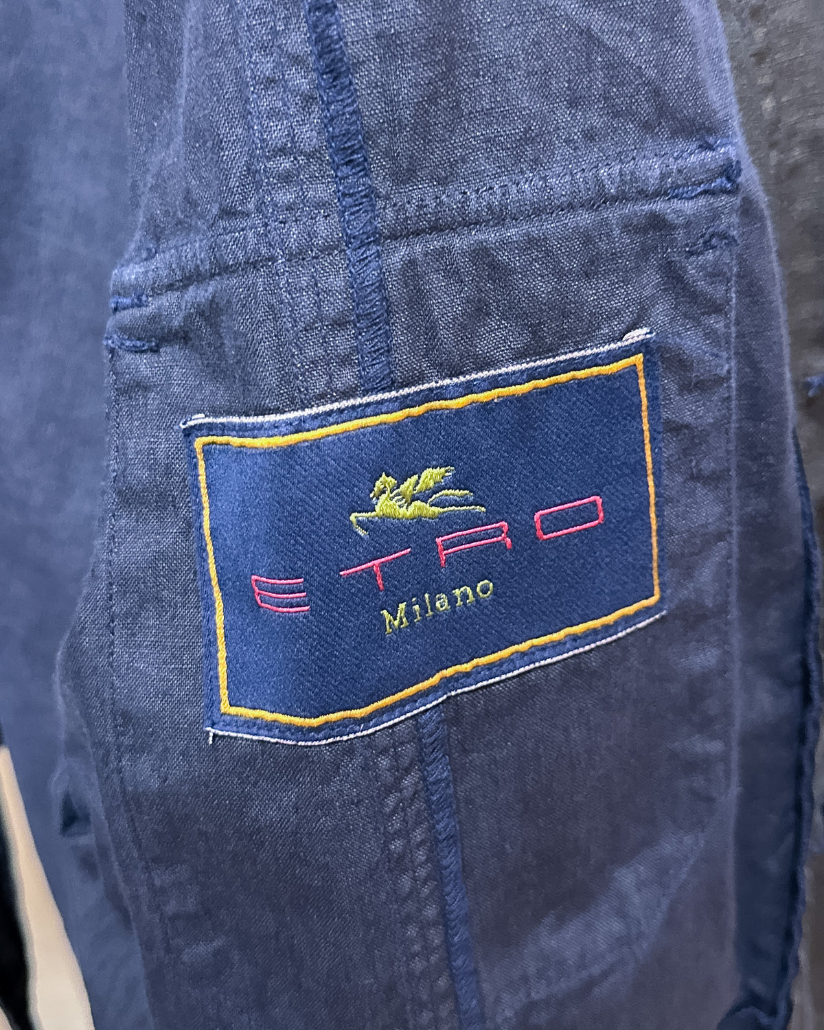 Etro  Giacca Leggera Lino Cerato  XL