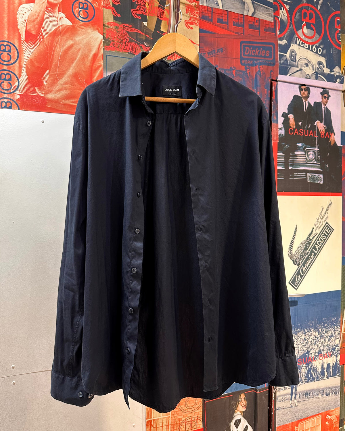 Giorgio Armani  Camicia Blu Navy  L/XL