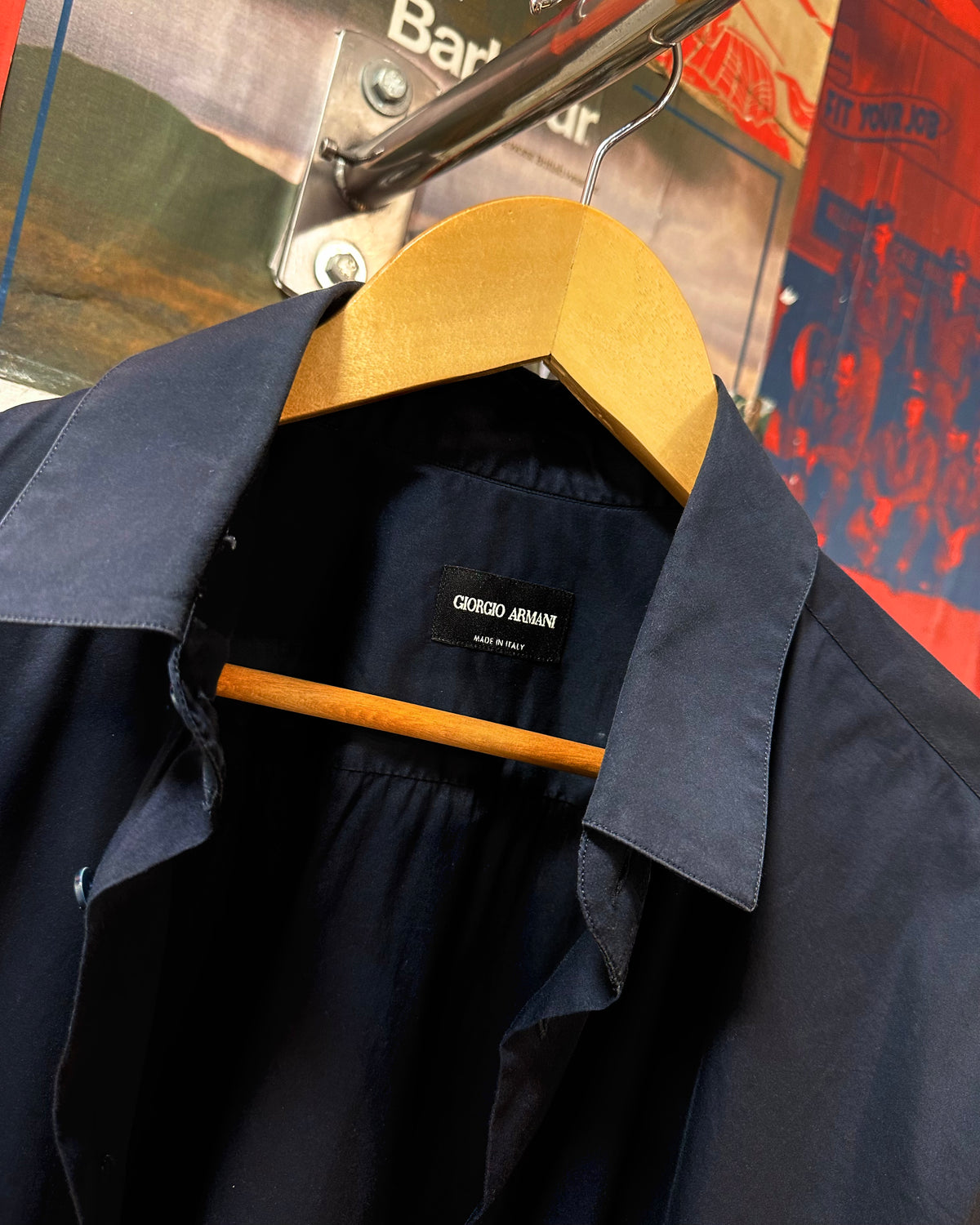 Giorgio Armani  Camicia Blu Navy  L/XL