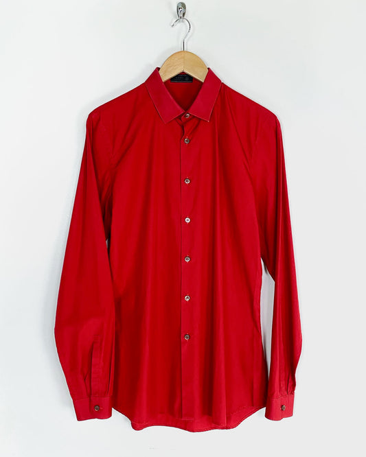 Prada  Camicia Lunga Rossa Taglia 44