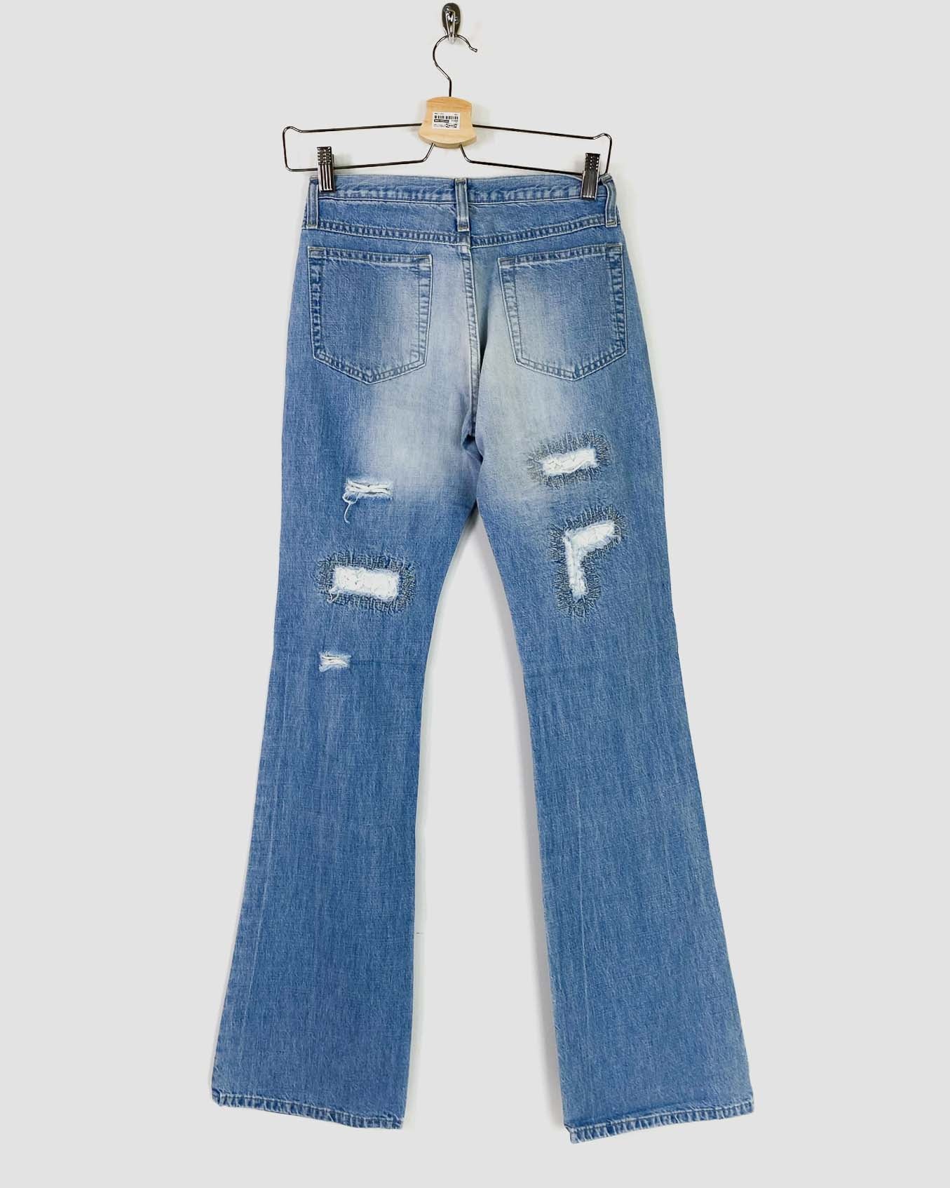 Distressed Jeans a Zampa Taglia 40