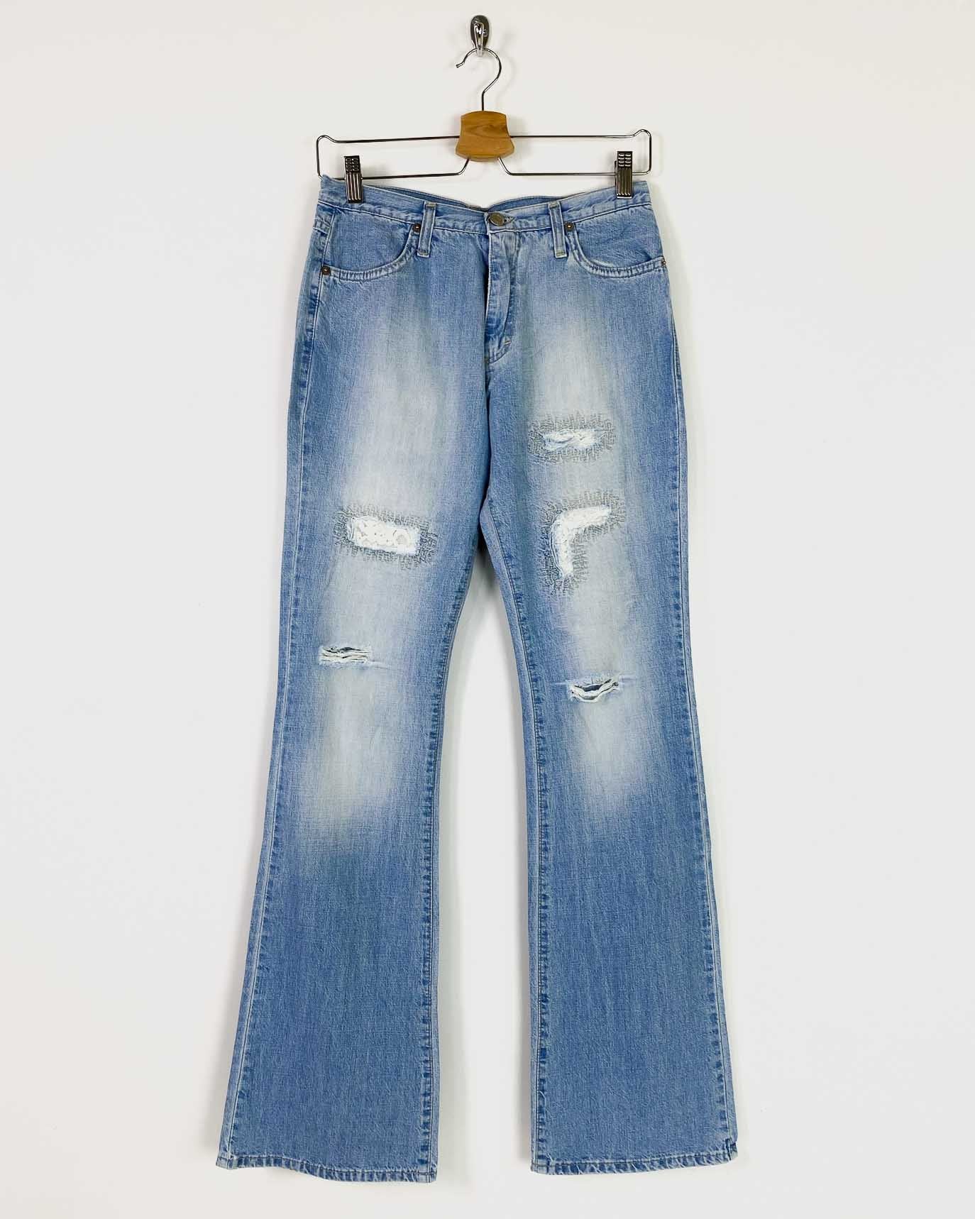 Jeans a Zampa in Stone Wash Taglia 44