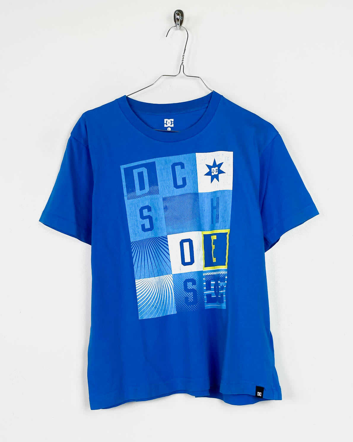 DC  T-Shirt Celeste con Stampa Taglia M (JL)