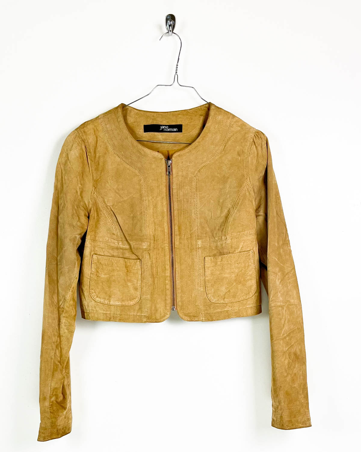 Vintage Half Leather Jacket - Taglia S