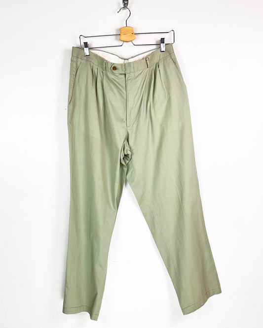 Pantalone In Cotone Con Pinces Taglia 52